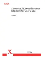 Xerox Wide Format 6030 User Manual preview