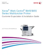 Xerox Work Centre 5945 Series Customer Expectation & Installation Manual предпросмотр