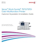 Предварительный просмотр 1 страницы Xerox Work Centre 7970 Customer Expectation & Installation Manual