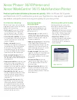 Предварительный просмотр 2 страницы Xerox WorkCentre 3615DN Brochure & Specs