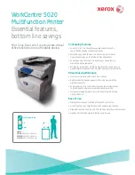 Xerox WorkCentre 5020B Specifications preview