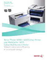 Предварительный просмотр 1 страницы Xerox WorkCentre 6015NI Specifications