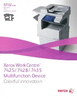 Preview for 1 page of Xerox WORKCENTRE 7425 Brochure & Specs