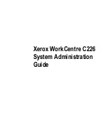 Xerox WorkCentre C226 System Administration Manual preview