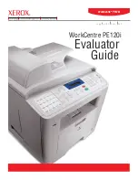 Предварительный просмотр 1 страницы Xerox WorkCentre PE120i Evaluator Manual