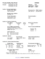 Предварительный просмотр 1 страницы Xerox WorkCentre Pro 16FX Product Safety Data Sheet