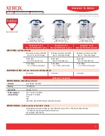 Preview for 1 page of Xerox WorkCentre PRO 35 Specifications