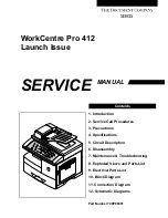 Предварительный просмотр 1 страницы Xerox WorkCentre Pro 412 Service Manual