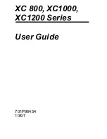 Preview for 1 page of Xerox XC 800 Series User Manual