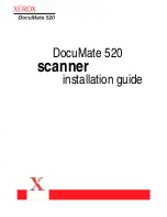 Xerox XDM5205DWU - DocuMate 520 Installation Manual preview