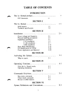 Preview for 5 page of XETEC Lt. Kernal Operating Manual