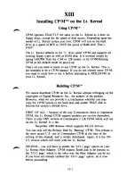 Preview for 147 page of XETEC Lt. Kernal Operating Manual