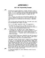 Preview for 155 page of XETEC Lt. Kernal Operating Manual