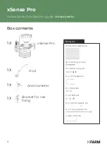 Preview for 4 page of XFARM xSense Pro Quick Manual To Installation And Use