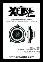 XFIRE AUDIO BMW42C Owner'S Manual preview