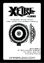 Preview for 1 page of XFIRE AUDIO BMW80W Owner'S Manual