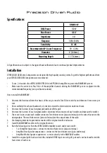 Preview for 3 page of XFIRE AUDIO BMW80W Owner'S Manual