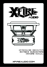 XFIRE AUDIO DECIMATOR XFR10D11 Owner'S Manual preview