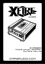 XFIRE AUDIO E-2502D Owner'S Manual preview