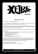 Preview for 12 page of XFIRE AUDIO E-2502D Owner'S Manual