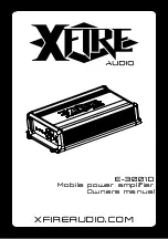 Preview for 1 page of XFIRE AUDIO E-3001D Owner'S Manual