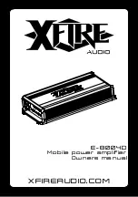 Preview for 1 page of XFIRE AUDIO E-8004D Owner'S Manual