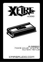 XFIRE AUDIO E-9005D Owner'S Manual preview