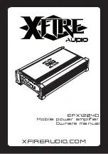 Предварительный просмотр 1 страницы XFIRE AUDIO EFX1204D Owner'S Manual