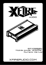 Preview for 1 page of XFIRE AUDIO EFX2000D Owner'S Manual