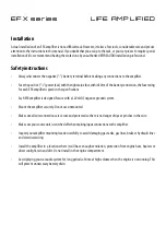 Preview for 4 page of XFIRE AUDIO EFX3000D Owner'S Manual