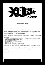 Preview for 12 page of XFIRE AUDIO EFX3000D Owner'S Manual