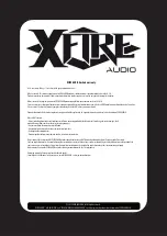 Предварительный просмотр 5 страницы XFIRE AUDIO X-Bass PRO Owner'S Manual