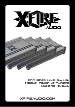 XFIRE AUDIO XFR1200.4 Owner'S Manual предпросмотр