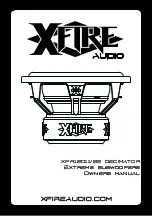 Preview for 1 page of XFIRE AUDIO XFR12D11 DECIMATOR Owner'S Manual