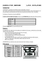 Preview for 2 page of XFIRE AUDIO XFR12D11 DECIMATOR Owner'S Manual