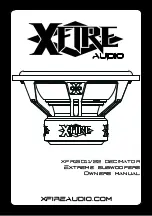 XFIRE AUDIO XFR15D11 DECIMATOR Owner'S Manual preview