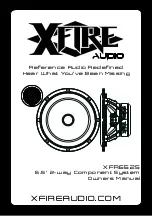 Preview for 1 page of XFIRE AUDIO XFR652S Owner'S Manual