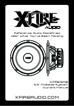 XFIRE AUDIO XFR65MB Owner'S Manual preview