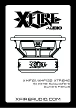 XFIRE AUDIO XMF121 XTREME Owner'S Manual предпросмотр