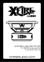 Предварительный просмотр 1 страницы XFIRE AUDIO XTREME XMF15D11 DEVASTATOR Owner'S Manual