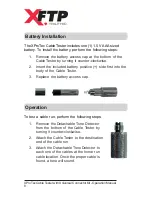 Preview for 10 page of XFtp Cable Tester Operation Manual