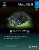 XFX GeForce 8500 GT Quick Manual preview