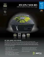 Preview for 1 page of XFX XPS-750W-BES Brochure & Specs