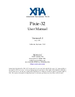 Preview for 1 page of XIA Pixie-32 User Manual