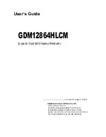 XIAMEN OCULAR OPTICS GDM12864HLCM User Manual preview