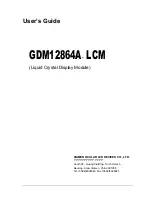 XIAMEN OCULAR GDM12864A User Manual предпросмотр