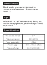 Предварительный просмотр 6 страницы XIAOKOA U12F User Manual