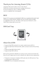 Preview for 3 page of Xiaomi 12 Pro Quick Start Manual