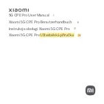 Xiaomi 5G CPE Pro User Manual preview