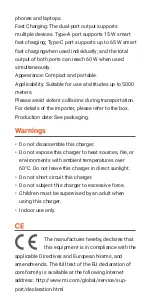 Preview for 4 page of Xiaomi AD652GEU User Manual